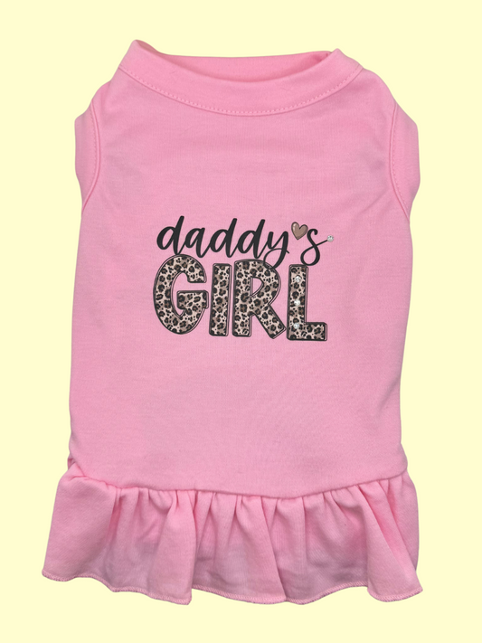 Daddy’s Girl Pink Ruffle Dog Dress – Cute & Stylish Pup Outfit